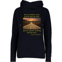 Julian Of Norwich All Shall Be Well Christian Heaven Hope Womens Funnel Neck Pullover Hood