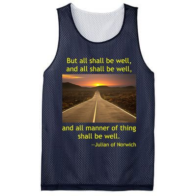 Julian Of Norwich All Shall Be Well Christian Heaven Hope Mesh Reversible Basketball Jersey Tank