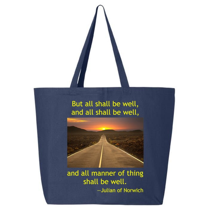 Julian Of Norwich All Shall Be Well Christian Heaven Hope 25L Jumbo Tote