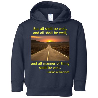 Julian Of Norwich All Shall Be Well Christian Heaven Hope Toddler Hoodie