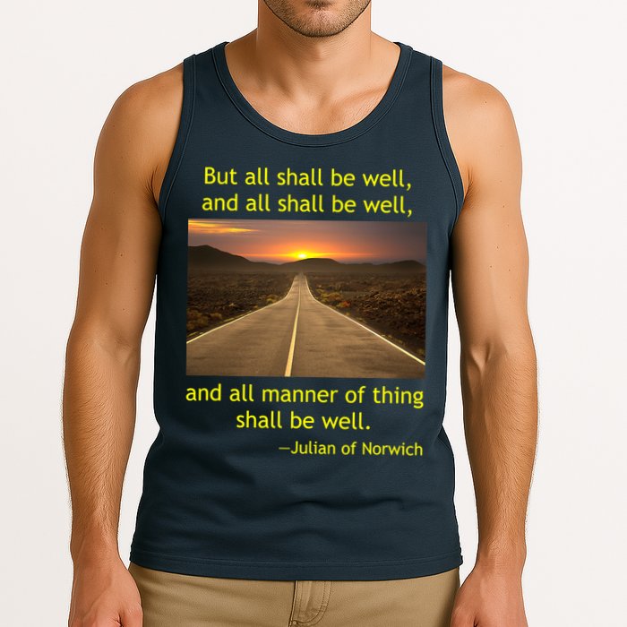 Julian Of Norwich All Shall Be Well Christian Heaven Hope Tank Top