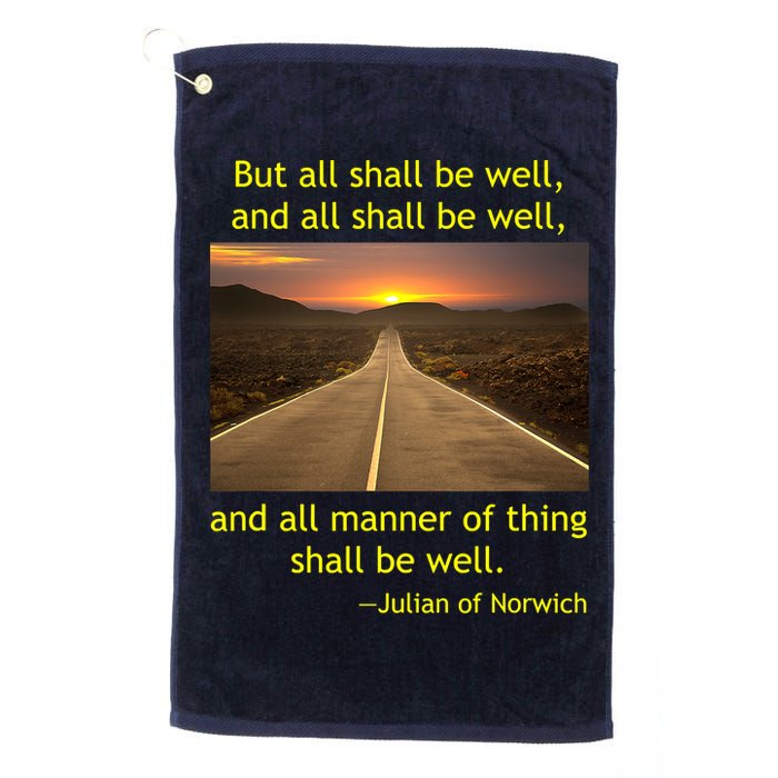 Julian Of Norwich All Shall Be Well Christian Heaven Hope Golf Towel