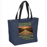 Julian Of Norwich All Shall Be Well Christian Heaven Hope Zip Tote Bag