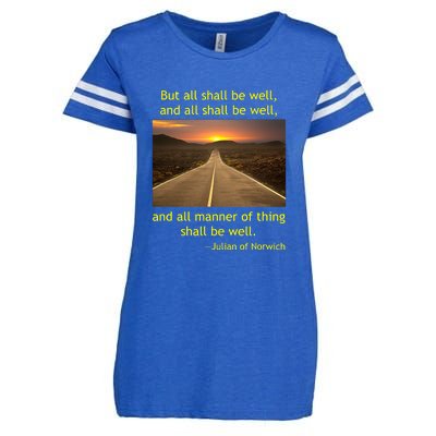 Julian Of Norwich All Shall Be Well Christian Heaven Hope Enza Ladies Jersey Football T-Shirt