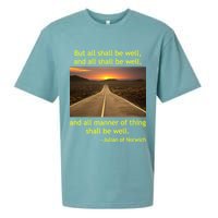 Julian Of Norwich All Shall Be Well Christian Heaven Hope Sueded Cloud Jersey T-Shirt