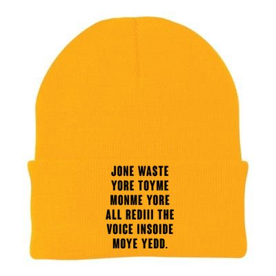 Jone Waste Yore Toye Monme Meme Knit Cap Winter Beanie