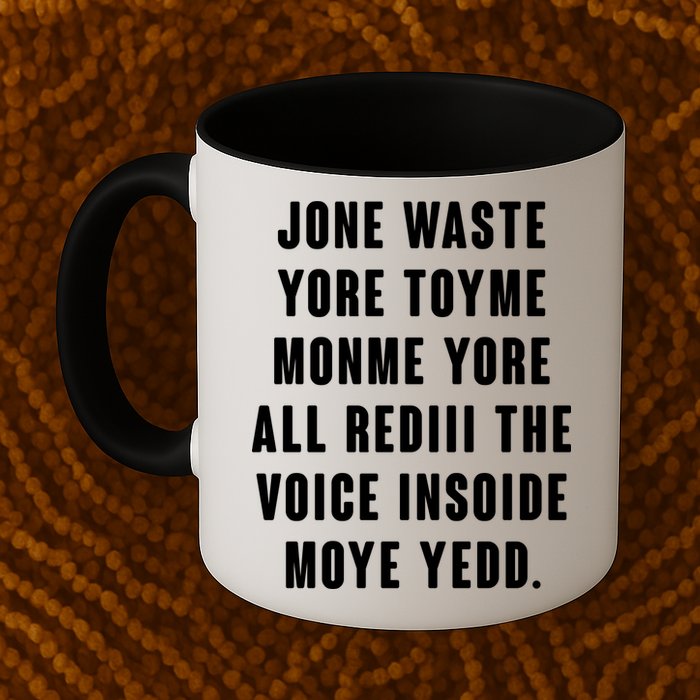 Jone Waste Yore Toye Monme Meme Mug