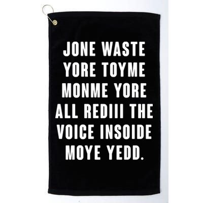 Jone Waste Yore Toye Monme Meme Golf Towel