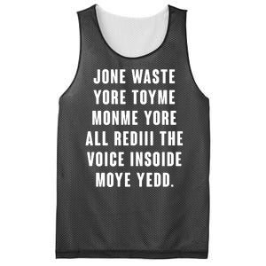 Jone Waste Yore Toye Monme Meme Mesh Reversible Basketball Jersey Tank