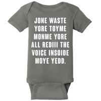 Jone Waste Yore Toye Monme Meme Baby Bodysuit