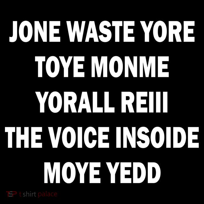 Jone Waste Yore Toye Monme Yorall RedIII T-Shirt