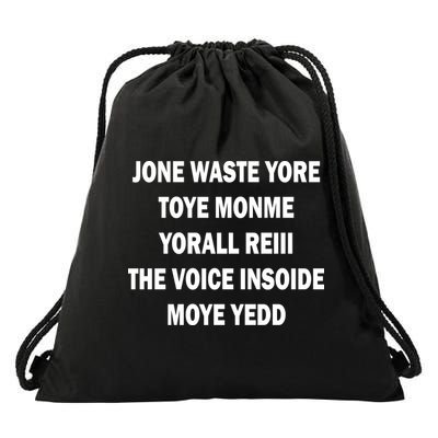 Jone Waste Yore Toye Monme Yorall RedIII Drawstring Bag