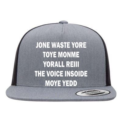 Jone Waste Yore Toye Monme Yorall RedIII Flat Bill Trucker Hat