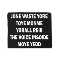 Jone Waste Yore Toye Monme Yorall RedIII Mousepad