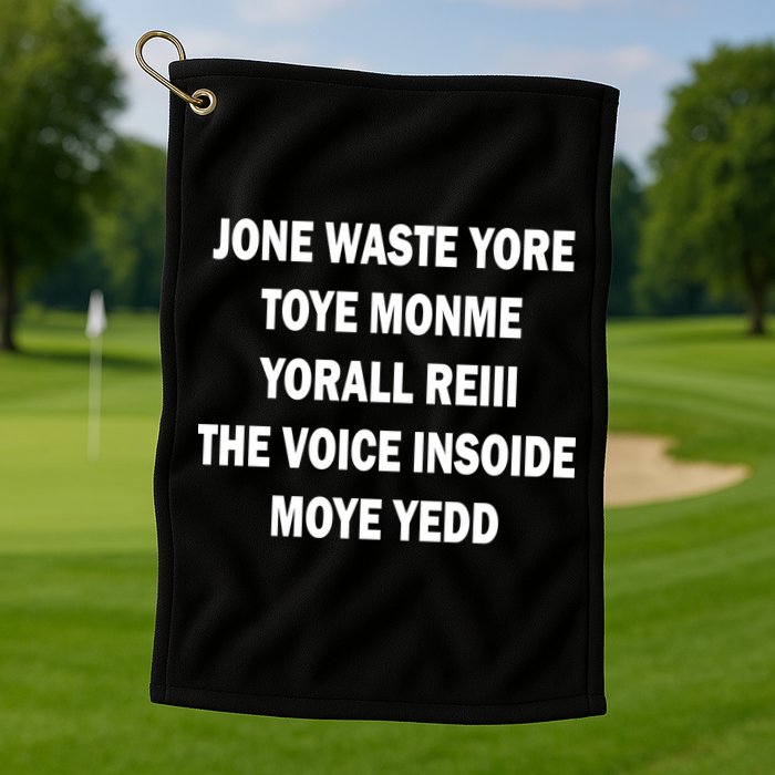 Jone Waste Yore Toye Monme Yorall RedIII Golf Towel