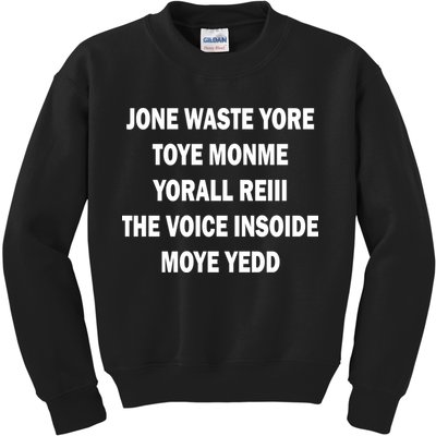 Jone Waste Yore Toye Monme Yorall RedIII Kids Sweatshirt