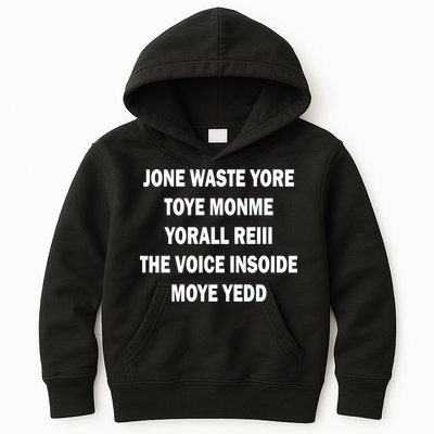 Jone Waste Yore Toye Monme Yorall RedIII Kids Hoodie