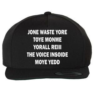 Jone Waste Yore Toye Monme Yorall RedIII Wool Snapback Cap