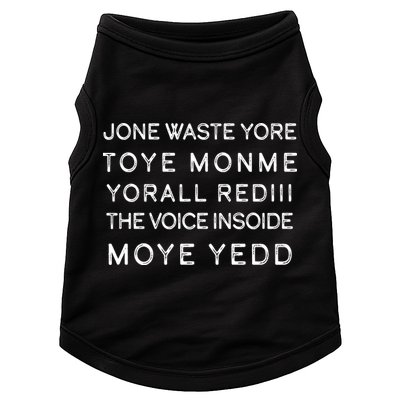 Jone Waste Yore Toye Monme Yorall RedIII Funny Doggie Tank