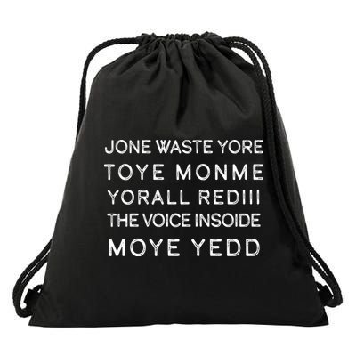 Jone Waste Yore Toye Monme Yorall RedIII Funny Drawstring Bag
