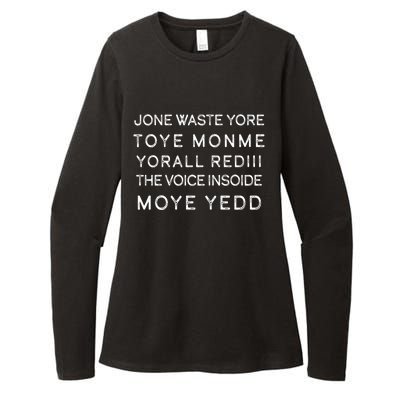 Jone Waste Yore Toye Monme Yorall RedIII Funny Womens CVC Long Sleeve Shirt