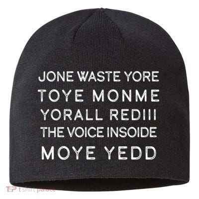 Jone Waste Yore Toye Monme Yorall RedIII Funny Sustainable Beanie