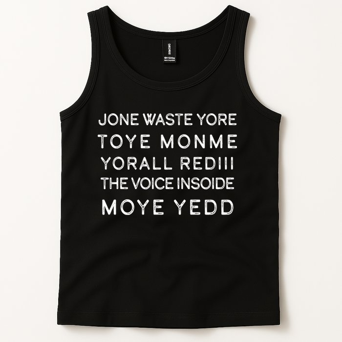 Jone Waste Yore Toye Monme Yorall RedIII Funny Tank Top