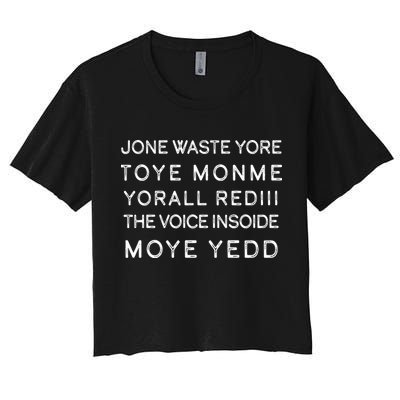 Jone Waste Yore Toye Monme Yorall RedIII Funny Crop Top