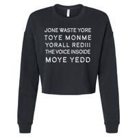 Jone Waste Yore Toye Monme Yorall RedIII Funny Cropped Pullover Crew