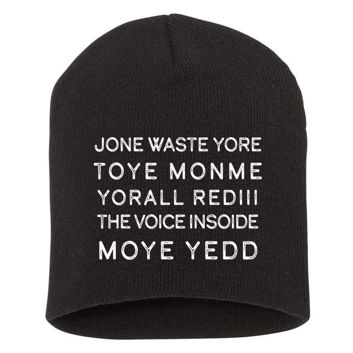 Jone Waste Yore Toye Monme Yorall RedIII Funny Short Acrylic Beanie