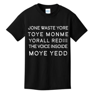Jone Waste Yore Toye Monme Yorall RedIII Funny Kids T-Shirt