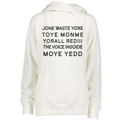 Jone Waste Yore Toye Monme Yorall RedIII Funny Womens Funnel Neck Pullover Hood