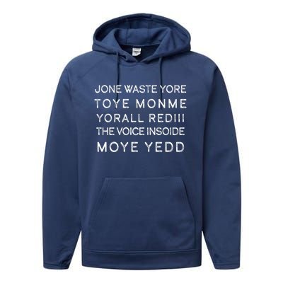 Jone Waste Yore Toye Monme Yorall RedIII Funny Performance Fleece Hoodie