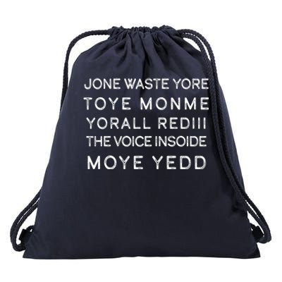 Jone Waste Yore Toye Monme Yorall RedIII Funny Drawstring Bag