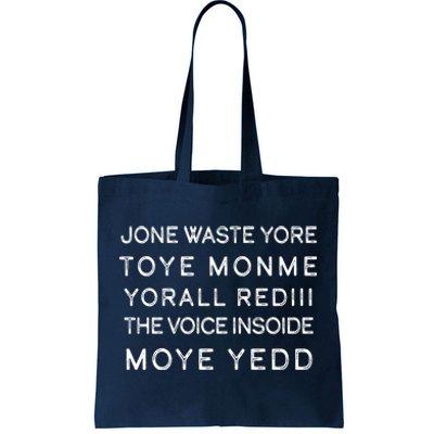 Jone Waste Yore Toye Monme Yorall RedIII Funny Tote Bag