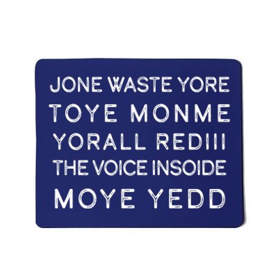 Jone Waste Yore Toye Monme Yorall RedIII Funny Mousepad