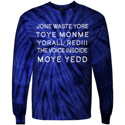 Jone Waste Yore Toye Monme Yorall RedIII Funny Tie-Dye Long Sleeve Shirt