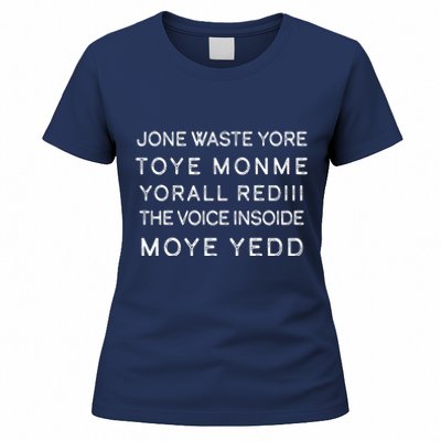 Jone Waste Yore Toye Monme Yorall RedIII Funny Women's T-Shirt