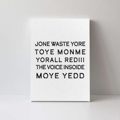 Jone Waste Yore Toye Monme Yorall RedIII Funny Canvas