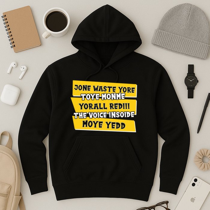 Jone Waste Yore Toye Monme Yorall Rediii The Voice InSoide Moye Yedd Hoodie