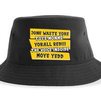 Jone Waste Yore Toye Monme Yorall Rediii The Voice InSoide Moye Yedd Sustainable Bucket Hat