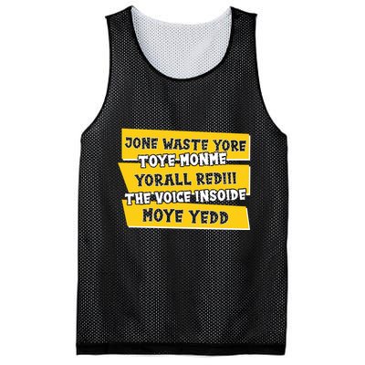Jone Waste Yore Toye Monme Yorall Rediii The Voice InSoide Moye Yedd Mesh Reversible Basketball Jersey Tank