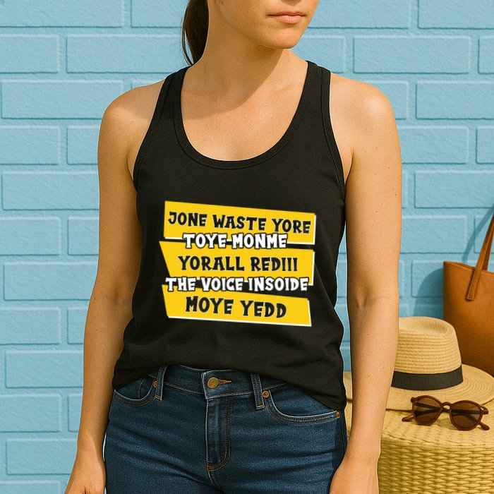 Jone Waste Yore Toye Monme Yorall Rediii The Voice InSoide Moye Yedd Womens Tank Top