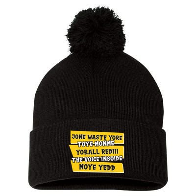 Jone Waste Yore Toye Monme Yorall Rediii The Voice InSoide Moye Yedd Pom Pom 12in Knit Beanie