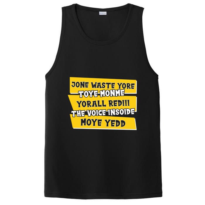 Jone Waste Yore Toye Monme Yorall Rediii The Voice InSoide Moye Yedd PosiCharge Competitor Tank