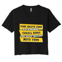 Jone Waste Yore Toye Monme Yorall Rediii The Voice InSoide Moye Yedd Crop Top
