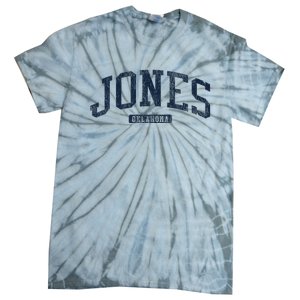 Jones Oklahoma Ok College Style Blue Tie-Dye T-Shirt