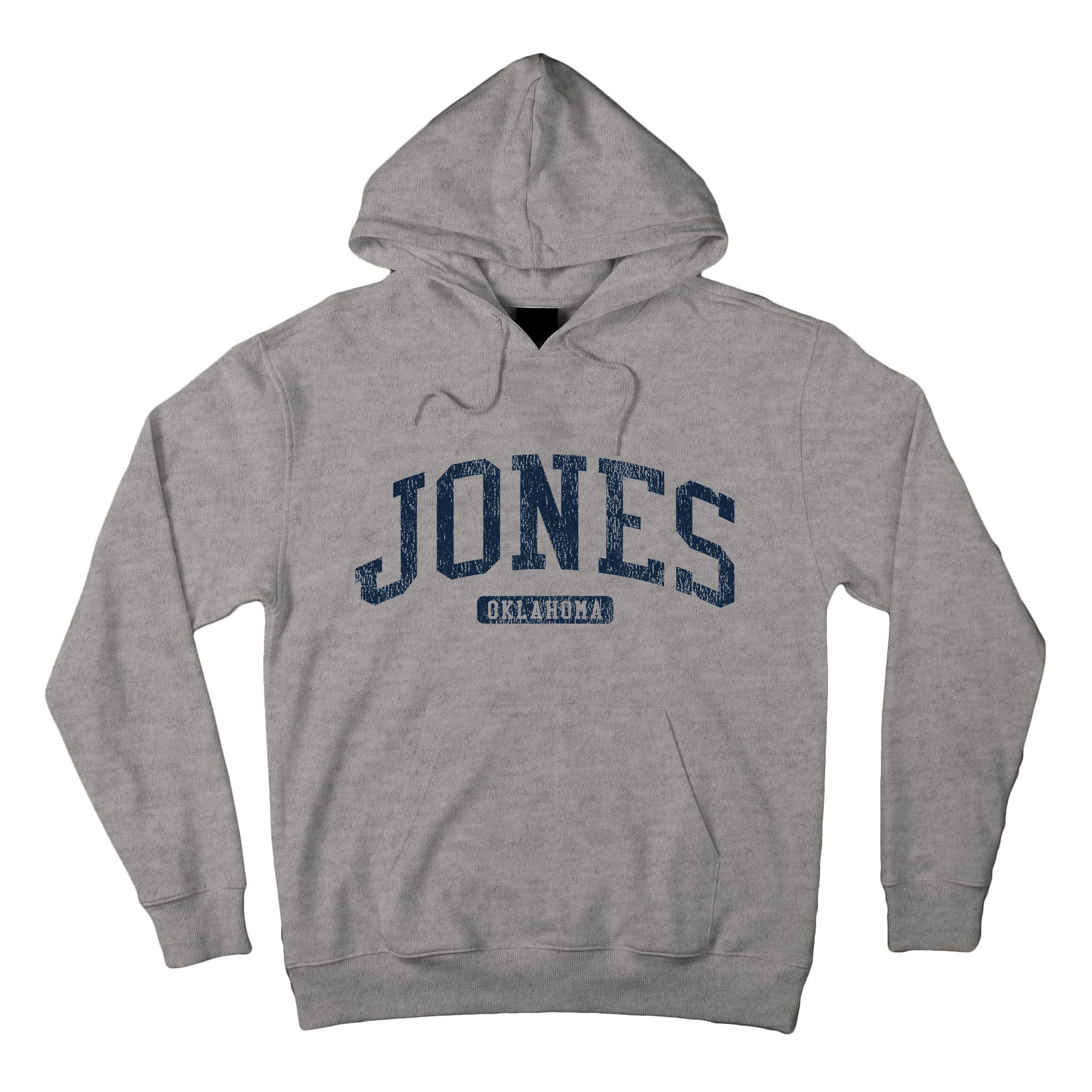 Jones Oklahoma Ok College Style Blue Tall Hoodie