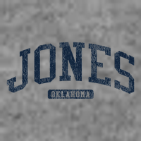 Jones Oklahoma Ok College Style Blue Tall Hoodie