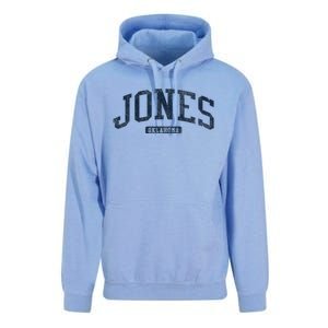 Jones Oklahoma Ok College Style Blue Unisex Surf Hoodie